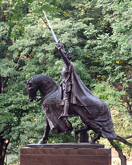 Statue of King Jagiello of Poland in Central Park, Oct. 2007