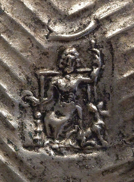 Detail of a Silver Votive Plaque in the Metropolitan Museum of Art, June 2010