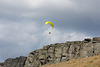 paragliding at Stanage Edge