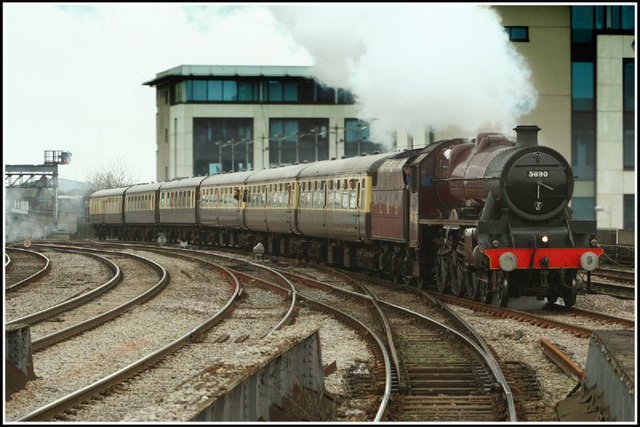 the train arriving