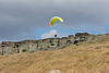 paragliding at Stanage Edge