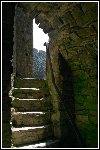 sunlit steps