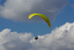 paragliding at Stanage Edge