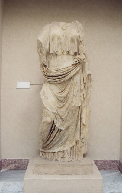 Headless Female Statue in the Baths of Diocletian in Rome, 2003