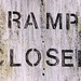 Ramp Closed Sign at the Marina in Seaford on Easter,  April 2007