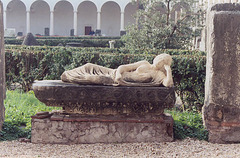 Reclining Woman at the Baths of Diocletian in Rome, Dec. 2003