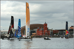 Extreme sailing in Cardiff Bay