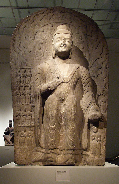 Buddhist Stela: Maitreya Buddha in the Metropolitan Museum of Art, August 2007