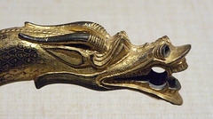 Detail of the Handle in the Shape of a Dragon's Head in the Metropolitan Museum of Art, July 2010