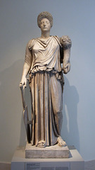 Marble Statue of Tyche-Fortuna Restored with the Portrait Head of a Woman in the Metropolitan Museum of Art, September 2009