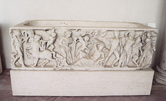 Relief Sarcophagus with the Myth of Selene and Endymion in the Baths of Diocletian in Rome, December 2003
