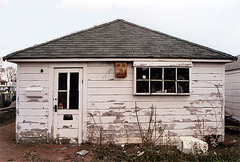 House in Need of Painting on Sands Lane in Seaford on Easter, April 2007