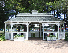 Gazebo by the Train Station in Seaford, September 2010