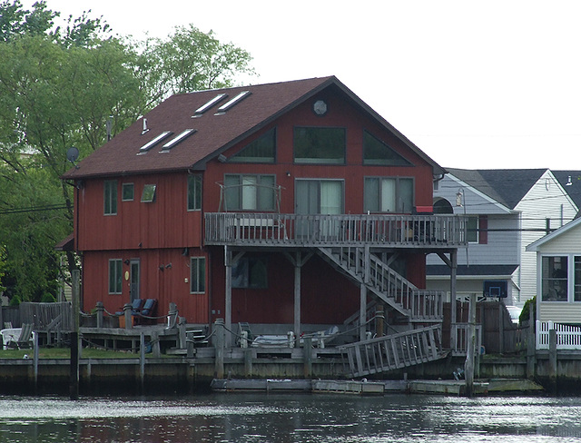 Red House on the Canal near the Parkside Cafe in Seaford, May 2010