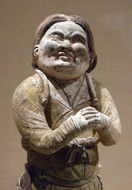 Detail of the Standing Attendant in the Metropolitan Museum of Art, March 2009