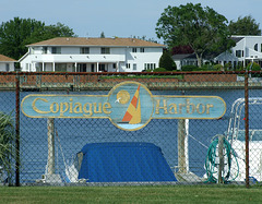 The Old Copiague Harbor Sign at the Marina, June 2011