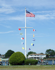 The Flagpole at the Marina in Copiague Harbor, June 2011