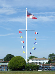 The Flagpole at the Marina in Copiague Harbor, June 2011