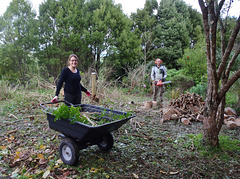 Eugénie and François at work