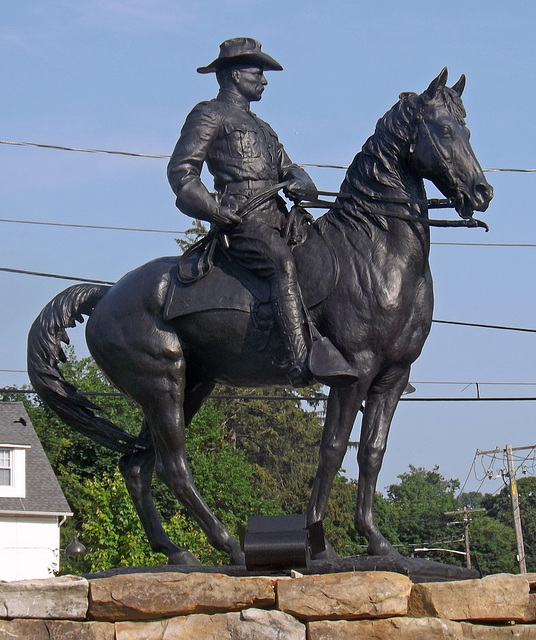 Equestrian Statue of Teddy Roosevelt in Oyster Bay, May 2012