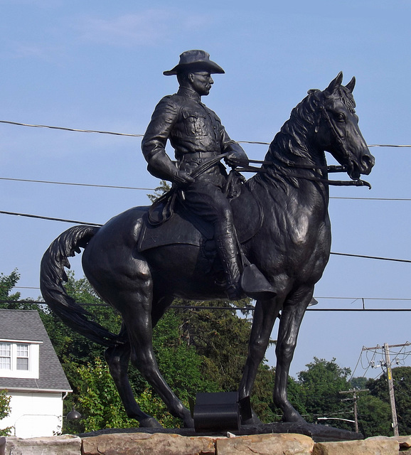 Equestrian Statue of Teddy Roosevelt in Oyster Bay, May 2012
