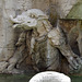 Detail of a Sea Monster from Bernini's Four Rivers Fountain in Piazza Navona, June 2012