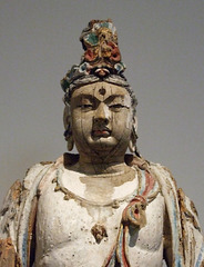 Detail of a Bodhisattva from the Jin Dynasty in the Metropolitan Museum of Art, April 2009