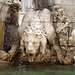 Detail of a Lion from Bernini's Four Rivers Fountain in Piazza Navona, June 2012