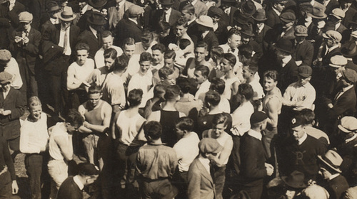 Annual Chapel Fight, University of Pennsylvania, 1915 (Detail)