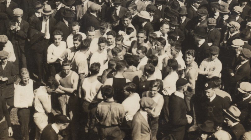 Annual Chapel Fight, University of Pennsylvania, 1915 (Detail)