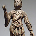 Detail of an Attendant Bodhisattva in the Metropolitan Museum of Art, April 2009
