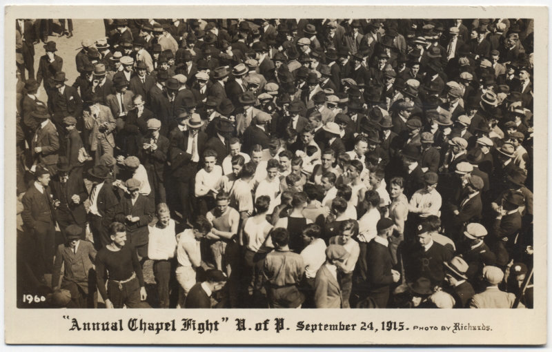 Annual Chapel Fight, University of Pennsylvania, 1915