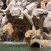 Detail of Bernini's Four Rivers Fountain in Piazza Navona: The Danube, June 2012
