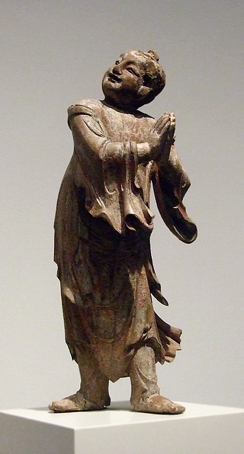 Attendant to Bodhisattva Avalokiteshvara (Guanyin) in the Metropolitan Museum of Art, April 2009