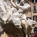 Bernini's Four Rivers Fountain in Piazza Navona: The Danube, June 2012