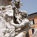Bernini's Four Rivers Fountain in Piazza Navona: The Danube, June 2012