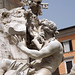 Bernini's Four Rivers Fountain in Piazza Navona: The Danube, June 2012