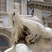Detail of Bernini's Four Rivers Fountain in Piazza Navona: The Nile, June 2012