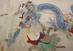 Detail of the Handscroll Searching Mountain for Demons by Zheng Zhong in the Metropolitan Museum of Art, March 2009