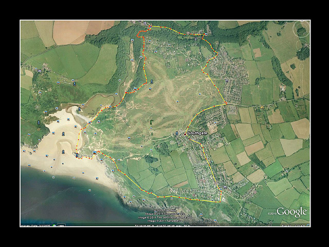 Walk Map (A Gower walk)