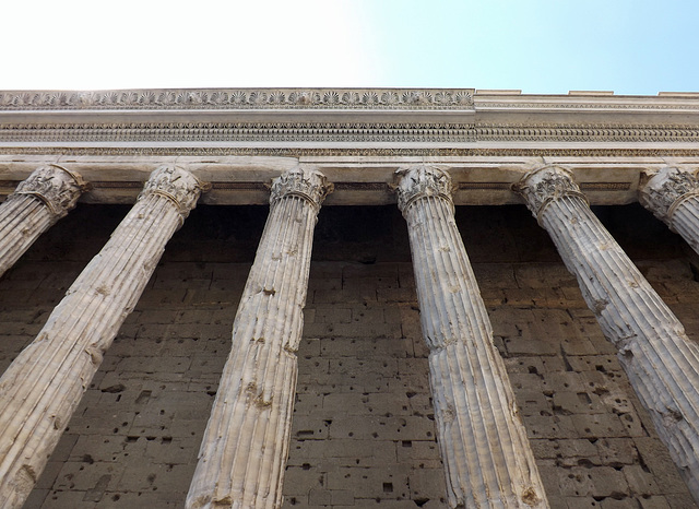 The Temple of Hadrian in Rome, July 2012