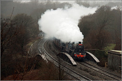 Steam in the rain