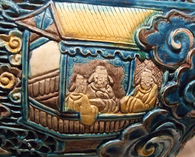 Detail of a Covered Jar in the Metropolitan Museum of Art, March 2009