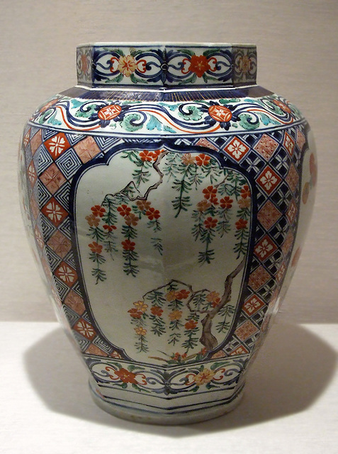 Octagonal Jar with Flowering Cherry and Chrysanthemums in the Metropolitan Museum of Art, September 2010