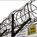 Warning Razor Wire