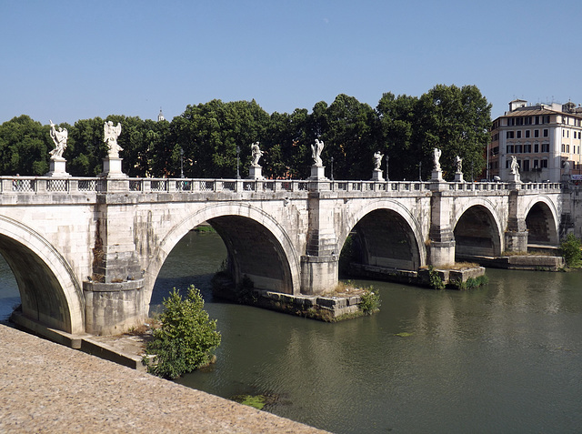 The Ponte St. Angelo in Rome, July 2012