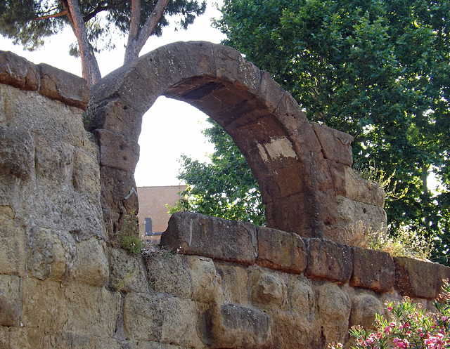 Remains of the So-Called Servian Wall near Piazza Albania in Rome, June 2012