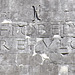 Detail of one of the Inscriptions on the Pyramid of Cestius in Rome, July 2012
