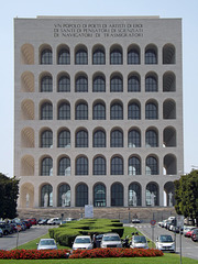 Palazzo Della Civilta Italiana in EUR in Rome, July 2012