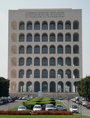 Palazzo Della Civilta Italiana in EUR in Rome, July 2012